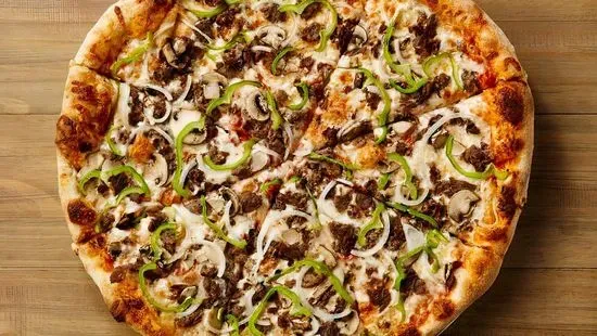 Steak and Cheese Pizza Lg 16"