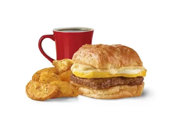 Sausage, Egg & Swiss Croissant Combo