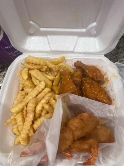 Wing (6 Pieces) Shrimp (6 Pieces) Combo