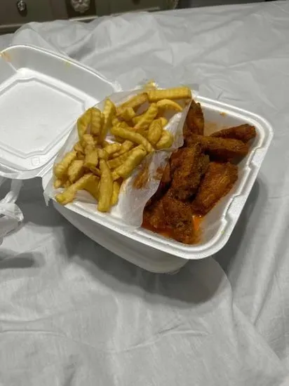 2. Wing (10) W/ French Fries & Drink