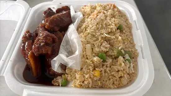 b. 6pc Wings w/ Fried Rice