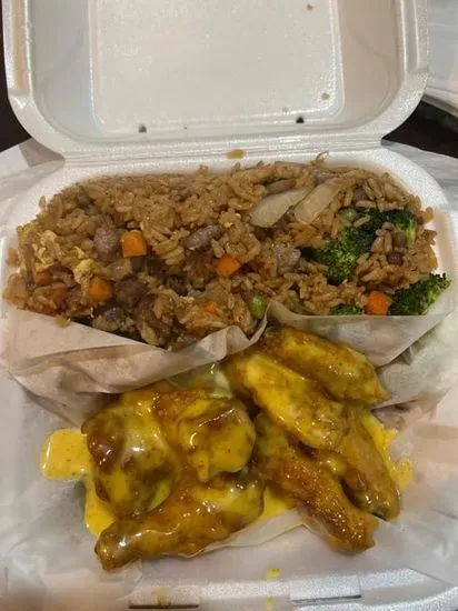 (6pc) Wings W. Fried Rice