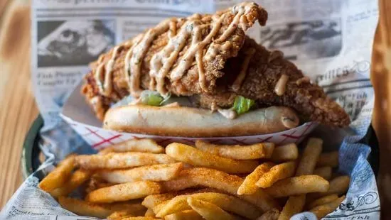 Flounder Po' Boy