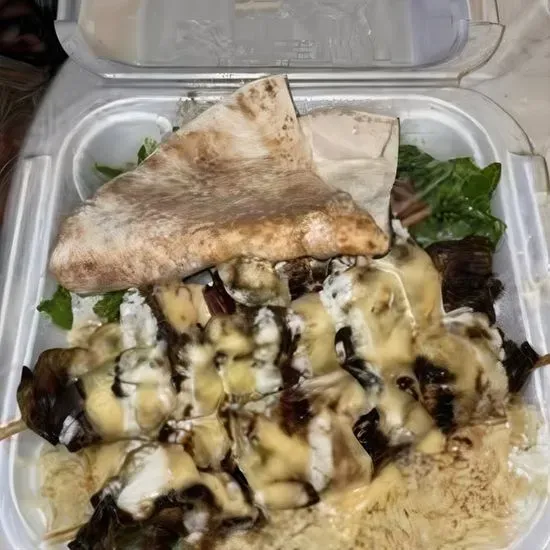 Lamb Shish Kabob Plate