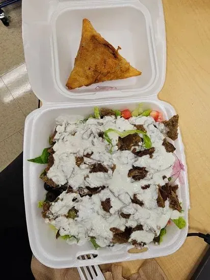 Green House Salad with Shawarma