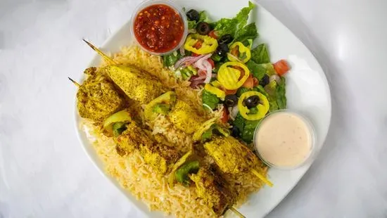 Chicken Shish Kabob Plate