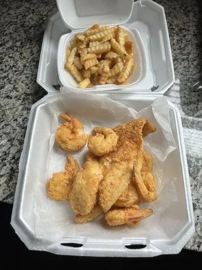 13. 10 Scallops, 10 Medium Shrimp and 1 Fish Fillet