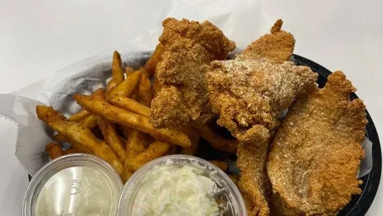 Fried Catfish Basket (4 Pcs)