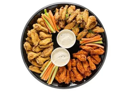 ROASTED WINGS PLATTER (Serves 8)