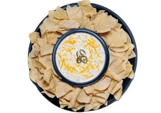 CHIPS & QUESO PLATTER (serves 8)