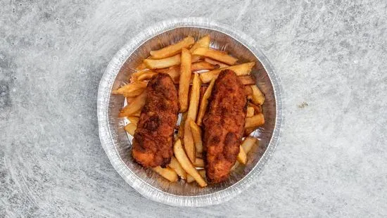 4.. Chicken Fingers with Fries