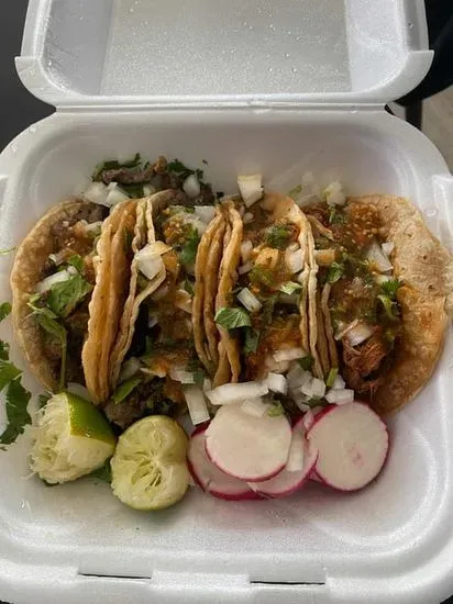 Birria tacos with consome  order 4 