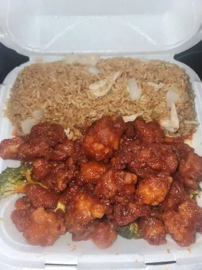 C6.  General Tso's Chicken or Orange Chicken