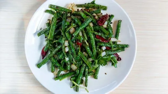 V3. String Beans Stir-Fry (Spicy)