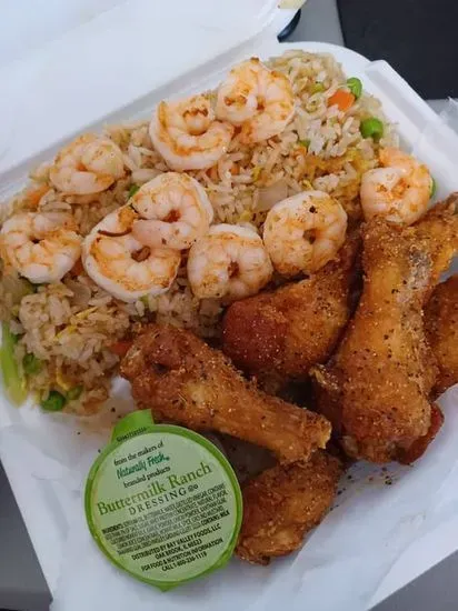 6pcs Wings with Fried Rice