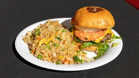 Burger ComboW/Rice