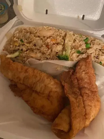 Wow Special Fish With Fried Ric Combo