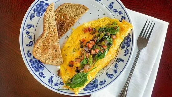 Vegetable Omelette with Toast