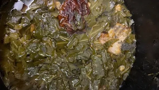 collard greens with turkey meat