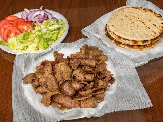 Family Pack Gyro with Fresh Lettuce Tomato and Onions