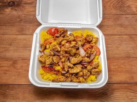 Chicken Kabob Over Rice