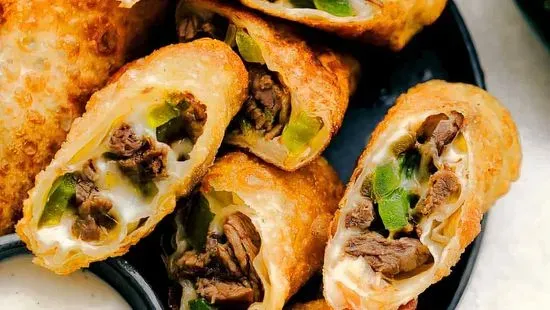 Philly cheese egg-rolls 