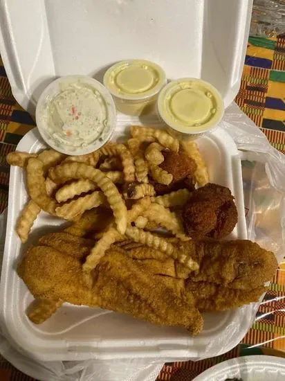 3 pc Catfish Dinner