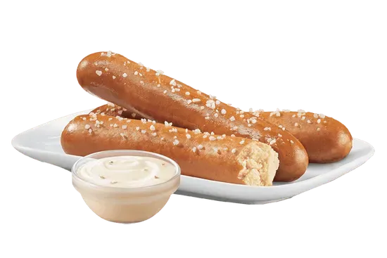 Pretzel Sticks with Zesty Queso