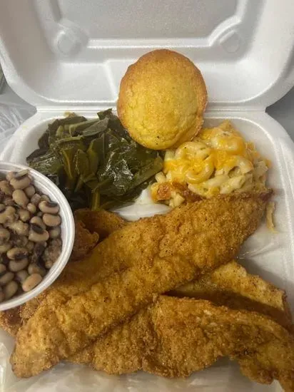 Fried Whiting Fish Plate