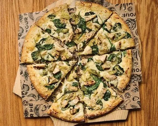 ARTICHOKE AND SPINACH PIZZA