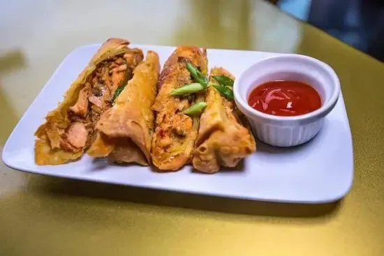 SALMON EGGROLLS  W/SWEET CHILI DRIZZLE