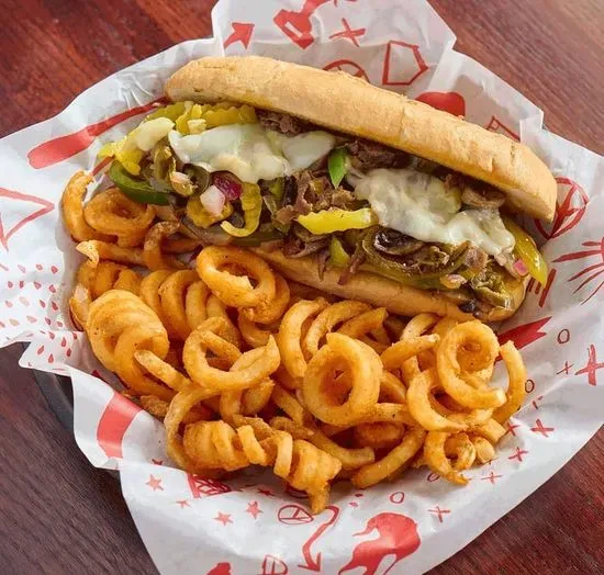 Philly Cheesesteak Beef Sandwich