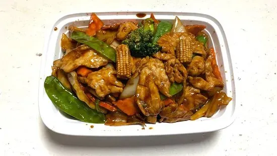 杂菜鸡Chicken w. Mixed Vegetables