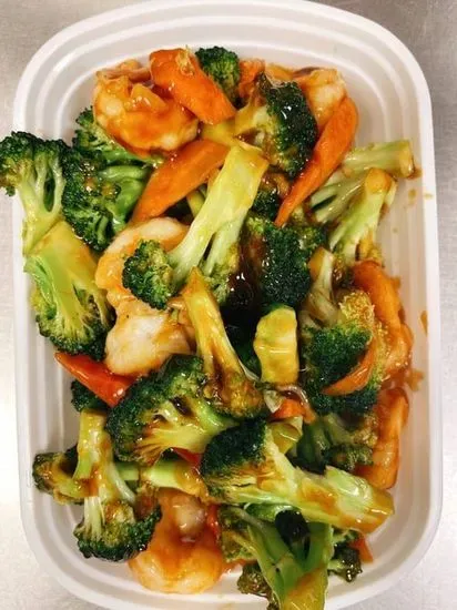 鱼香芥蓝Broccoli w. Garlic Sauce