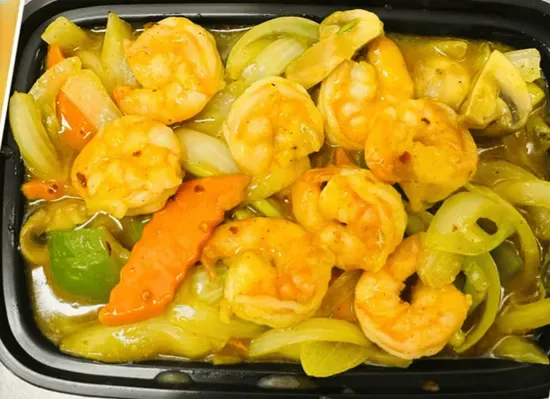 Curry Shrimp with Onions