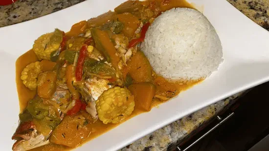 Brown stew snapper 