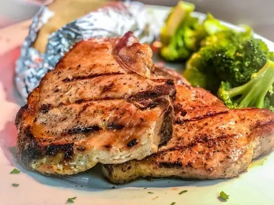 Two Thick Center Cut Pork Chops