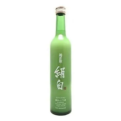 (to-go Bottle: Nigori "Cloudy" Sake) "White Silk" Kiku-Masamune Kinushiro Junmai Nigori