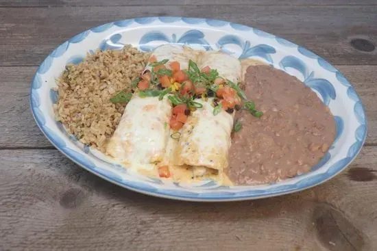 Shrimp and Poblano Enchiladas