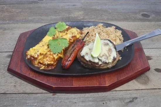 Steak and Enchilada dinner