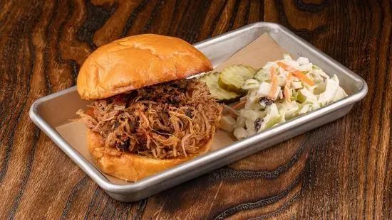 Smokey Garlic Pulled Pork Sandwich