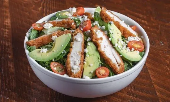 Krispy Chicken and Avocado Salad