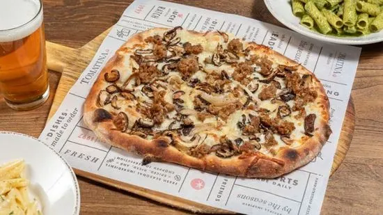 Medium Shiitake & Sausage Pizza