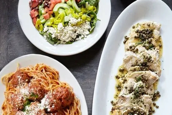 Entree, Pasta+Sauce, and Salad Combo