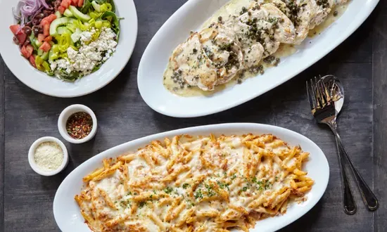 Entree, Pasta, and Salad Combo