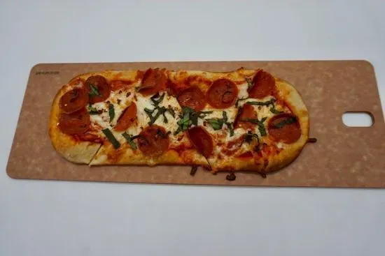 Pepperoni and Basil Pizza