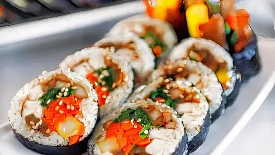 Korean Veggie Roll (Kimbap)