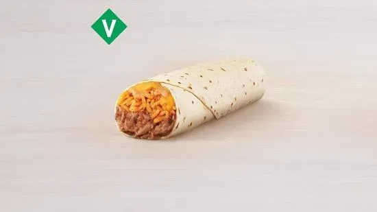 Cheesy Bean and Rice Burrito