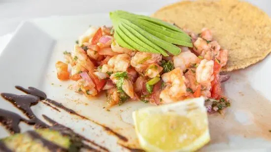 Tostada de Camarón Curtido