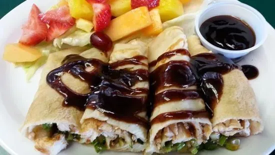 Chicken Wrap Asian Style